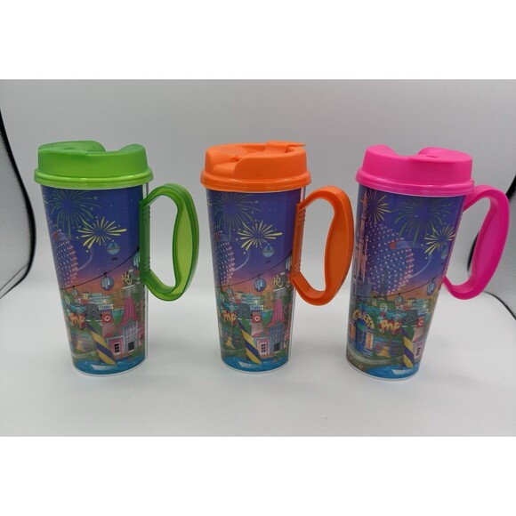 2024 Disney World Refillable Resort Mug Mickey & Friends 4 Parks EUC - Picture 2 of 9